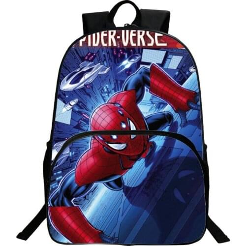 Spiderman 3D Backpack Large School Bags For Teenagers Boys Girls Fashion Backpacks Casual Solid Rucksack