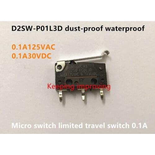 Original new 100% D2SW-P01L3D dust-proof waterproof micro switch limited travel switch