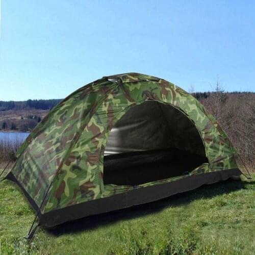 Outdoor Camping Tent Camouflage UV Protection Waterproof One Person Tent Camping Hiking Fishing Tent