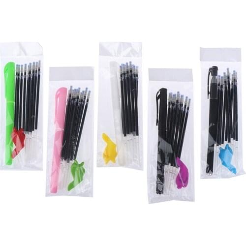 Plastic Pen Auto Ink Erasable Pen Refills Kit Disappear Ink Ball Point Pen within 5 Minutes