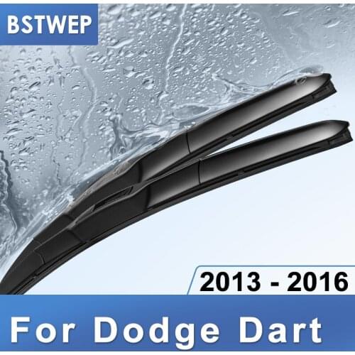 BSTWEP Hybrid Wiper Blades for Dodge Dart Fit hook Arms