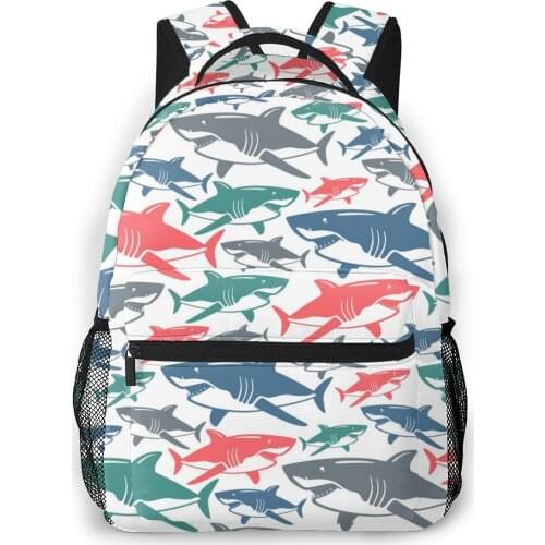 School Bags for Teenagers Boys School Bag Boy Colorful Cute Shark Students Book Satchels