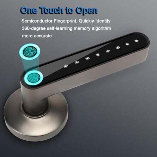 Smart password handle lock Bluetooth unlock keyless entry fingerprint electronic door lock