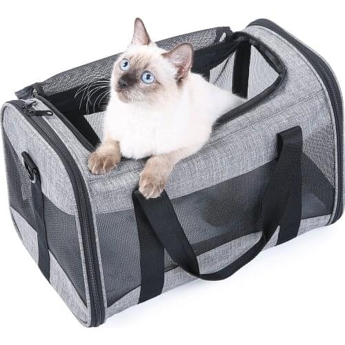 Cat Sling bag carrier Breathable Mesh Top Quality Carrier Bags for Small Dogs Foldable Cats Handbag