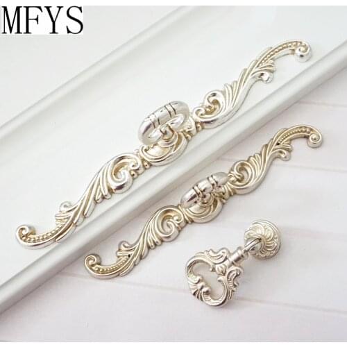 Vintage Style Drop Ring Dresser Knobs Pulls Backplate Drawer Pull Handles Kitchen Cabinet Door Knobs Handle Retro Antique Silver