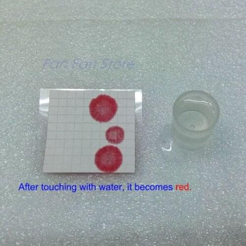 Water Sensitive Label Sticker 4*4mm Touch Water Turn Red Anti-counterfeit Sticke Security Label