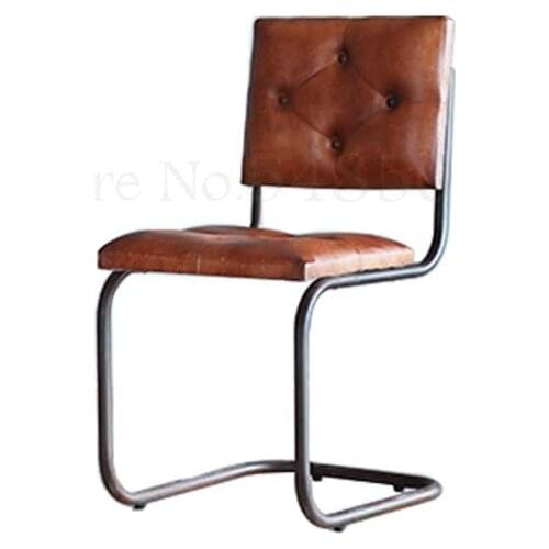 American Country Style Iron Vintage Dining Chair Back Chair Coffee Chair Lounge Chair