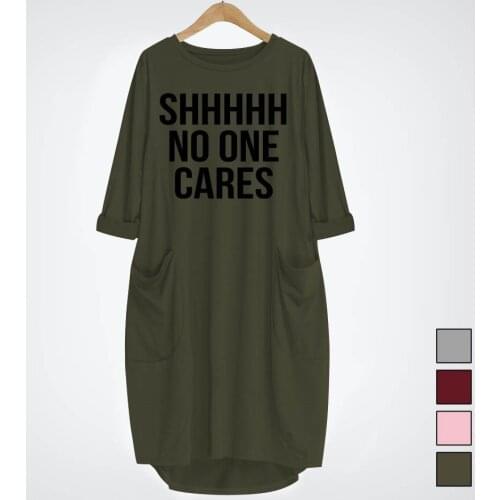 2019 new Fashion T-Shirt for Women shhhh no one care funny Tshirt Tops Graphic Tees Women Off The Shoulder