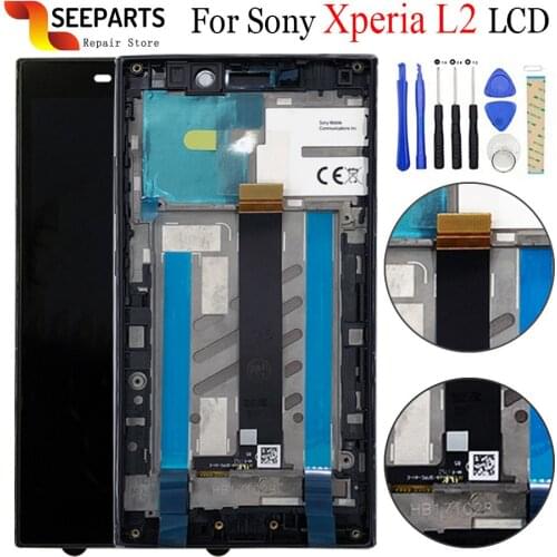 NEW 5.5" For Sony Xperia L2 LCD Display Touch Screen Digitizer Assembly Replacement For Sony L2 H3311 H3321 H4311 H4331 LCD