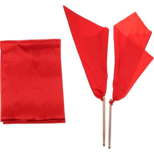 1 Pair Of Wooden Waist Drums Stick With Hand Towel Set For Waist Drum Practitioners