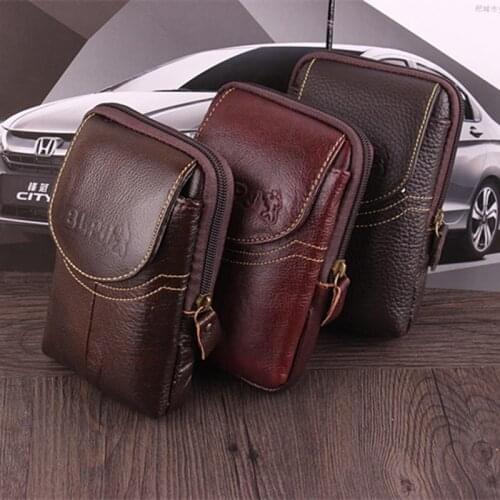 100% high quality brand new Mens Vintage Wallet casual leather mobile phone case zipper coin bag