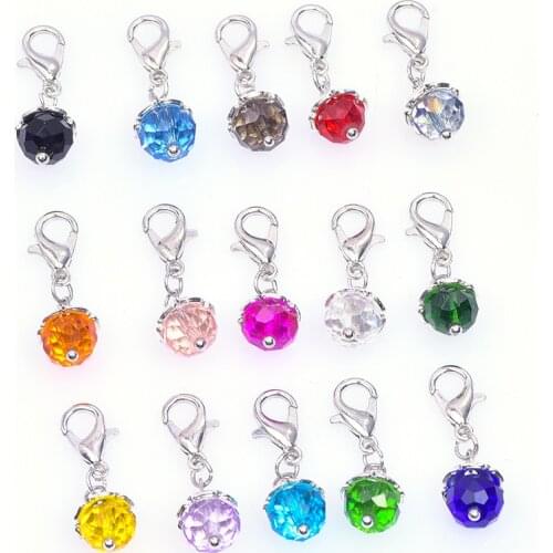 15pcs/Lot Mix Color Guardian Angel Wings Glass Beads Charms Pendant Diy Necklaces Bracelet Jewelry Accessories