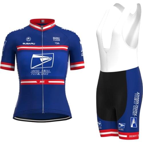 2004 Competition US Postal Team Retro Woman Cycling Jersey Short Sleeve Set Triathlon Mtb Biker Jersey Maillot ciclismo mujer