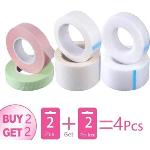 4/ Rolls 9M Eye Pad Non-woven Fabric/PE Patches Breathable Professional Fixed Adhesive Grafting Tape False Eyelash Extension