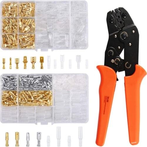 480pcs Insulated Male Female Wire Connector 2.8/4.8/6.3mm Electrical Wire Crimp Terminals Spade Connectors Assorted Kit