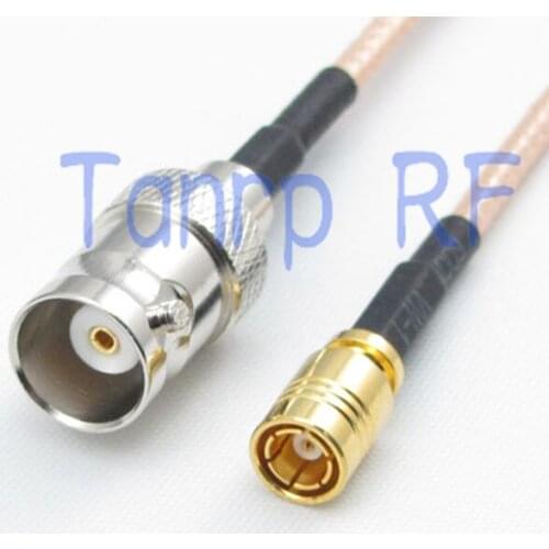 8in BNC female jack to SMB female jack RF connector adapter 20CM Pigtail coaxial jumper cable RG316 extension cord