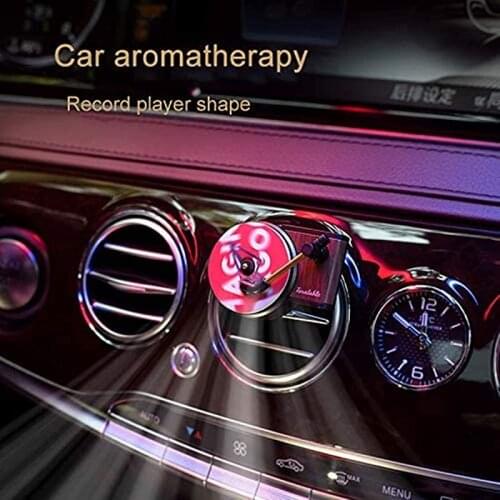 Car Air Freshener Perfume Record Player Car Perfume Clip Vinyl Spin Phonograph Air Vent Outlet Aromatherapy Clip Smell Diffuser