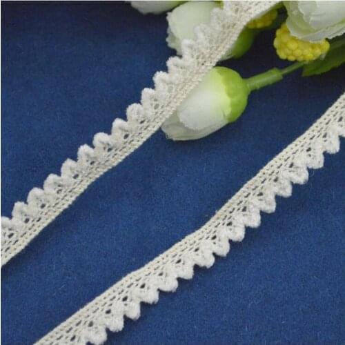 Free Shipping!Cotton Lace Trimming Beige 0.9cm Crochet Lace Ribbon RDIY Sewing/Garment Accessories,Scrapbooking,Lace Appliques