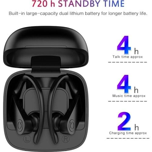 B11 Wireless Bluetooth 5.0 Earphones With LED Display Sports Ear Hook Noise Reduction Headset With Charging Box Auriculares