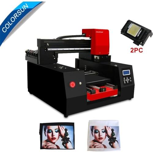 Colorsun 12 color A3+ Automatic flatbed printer for T shirt Textile for Epson DX9*2 330*420mm with Tshirt Tray 3060 DTG printer