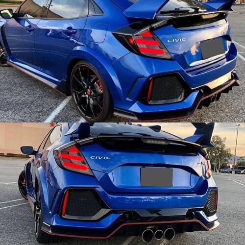 Taillight For Honda Civic Type R 10th hatchback 2016 2017 2018 2019 2020 2021 LED Tail light Assembly Turn Signal+Brake+Reverse