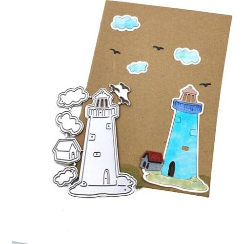 Julyarts Tower Cloud New Cutting Dies For 2021 Craft For DIY Card Making New 2021 Embossed Crafts Cards