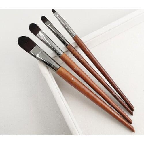 #174 #176#202 Small Concealer Brush For Dark CirclesTear Groove Lying Silkworm Straight Fiver Flat Precision Women Makeup Brush