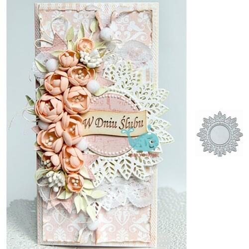 Ring flower Metal Cutting Dies Scrapbooking Stencil for Album Paper DIY Gift Card Decoration Embossing Dies New 2019