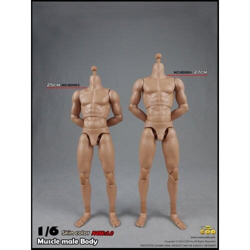 Scale 1/6 Muscular Handsome Body Figuers 2.0 Male Corpuscle BD003 Men High Set Soldier Figures In Stock