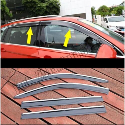 Car modification Car accessories Side Window Visor Rain Sun Guard Vent Shade forVW Tiguan 2017-2019