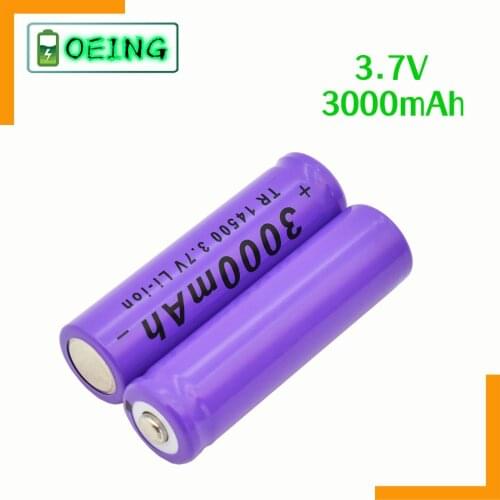 NEWEST 14500 Lithium Battery 3.7V 2700mAh Rechargeable Batteries Welding Nickel Sheet bateria For Torch LED Flashlight Toy