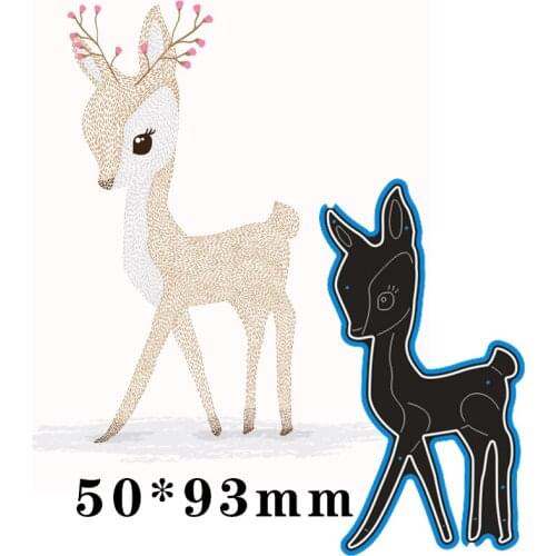 New Metal Cutting Dies Beautiful Deer For Card DIY Scrapbooking stencil Paper Craft Album Template Dies 50*93mm