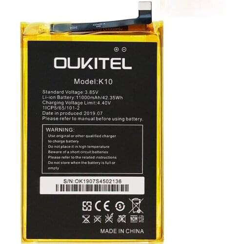 ISUNOO Original Battery For Oukitel K10 1100mAh Mobile Phone With Tools