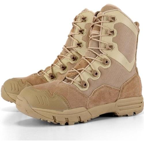 592 Men Military Boots Sneakers Special Force Tactical Desert Combat Ankle Army Uniform Work safety Shoes Leather Snow Boots