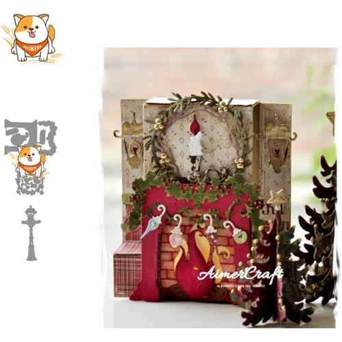 Stove For Christmas Metal Cutting Dies Scrapbooking Stencil For DIY Paper Card Decorative Embossing Die Cut Craft Dies New 2019