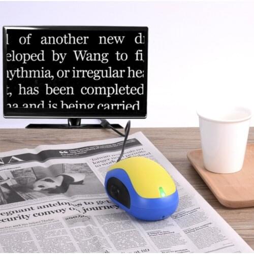 Wired Voice Mouse Visual Aid Electronic Reading Magnifying Glass 1.1X-4X Electronic Visual Aid Reading Newspaper Magnifier