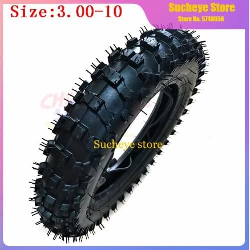 3.00-10 Rear Wheel Tire Outer Tyre 10 Inch Deep Teeth Dirt Pit Bike Off Road Motorcycle Use Guang Li CRF50 Apollo