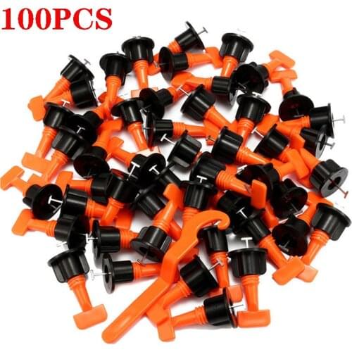 100pcs ceramic tile leveling system for floor tile laying construction tools professional svp laying tiles