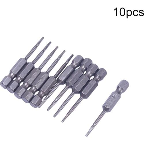 Utoolmart 10pcs/Lot 1/4 Inch New Hexagon Screwdriver Bits Hexagon Handle Magnetic Sandblasting Screwdriver Set 50mm Hand Tools