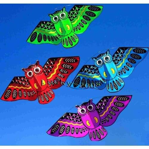 Spring Kite Owl Bird Kite Single Line Animal Owl Shape Flying Kite Outdoor Fun Sport Toy for Kids Outdoor Game Wall Decor