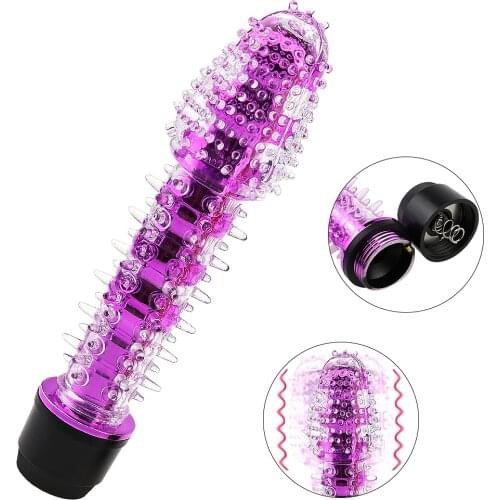 Jelly Dildo Vibrator Barbed Spike Vibrator Woman Sex Toys G-Spot Vagina Massage Pussy Clitoris Masturbator Adult Game Sex Shop