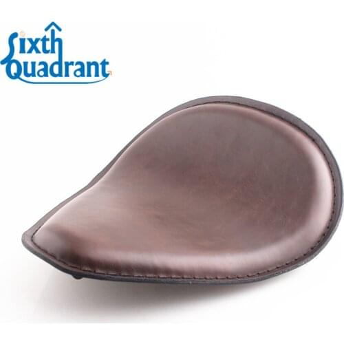 Vintage Motorcycle Brown Solo Seat for Harley Chopper Bobber Sportster Custom