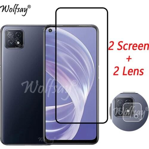 Full Cover Whole Glue Tempered Glass For Oppo A73 5G Screen Protector For Oppo A73 A 73 5G Camera Glass For Oppo A73 5G Glass