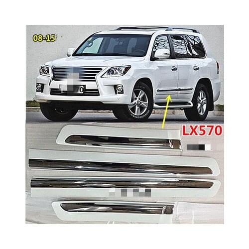 RQXR Car body door plate strips protection for Lexus LX570 2008-2020