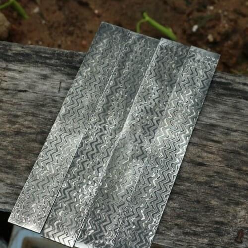 1Piece 220*30*3mm 120 true layers damascus steel blank knife blade steel knife making steel bar DIY knife blank