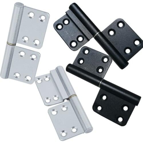 2PCS Toilet Door Hinges Aluminum Alloy Wardrobe Cabinet Door Bearing Industrial Box Adjustable Damping Hinge Furniture Hardware