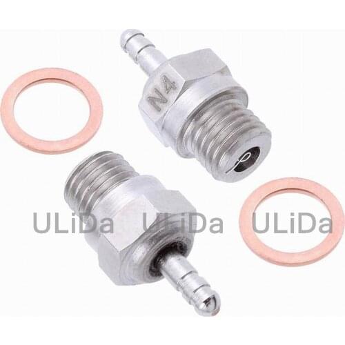 2Pcs N3 Hot Glow Plug #3 #4 N4 Spark For Vertex SH Nitro Engine Parts 1/10 1/8 RC Buggy Monster Truck Replace OS 8 HSP 70117