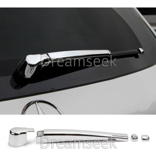 Rear Window Wiper Nozzle Cover for Mercedes Benz GLC Class GLC300 2015 2016 2017 2018 2019 ABS Chrome Molding Exterior Trim
