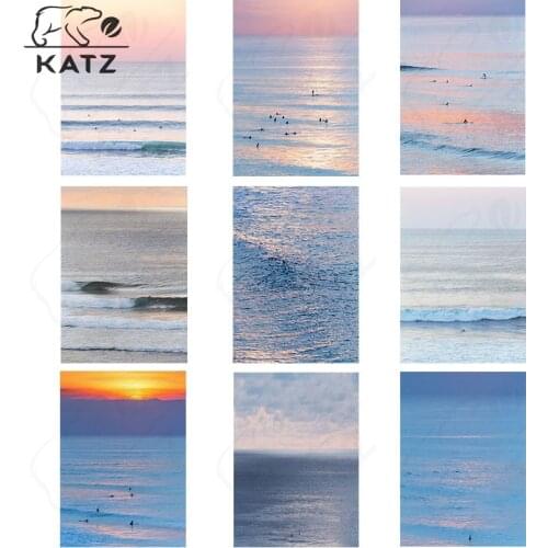 5D Diy Diamond Painting Cross Stitch Embroidery Color Ocean Scenery Mosaic Diamond Wall Decoration Handmade Gift