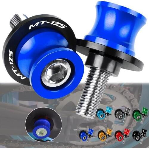 6MM Motorcycle Accessories CNC Aluminum Swingarm Spools Slider Stand Screws For YAMAHA MT125 MT 125 MT-125 2015 2016 2017 2018